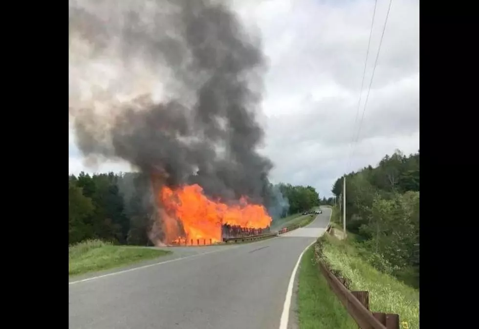 Tragic! Fire Destroys Historic Maine Covered Bridge