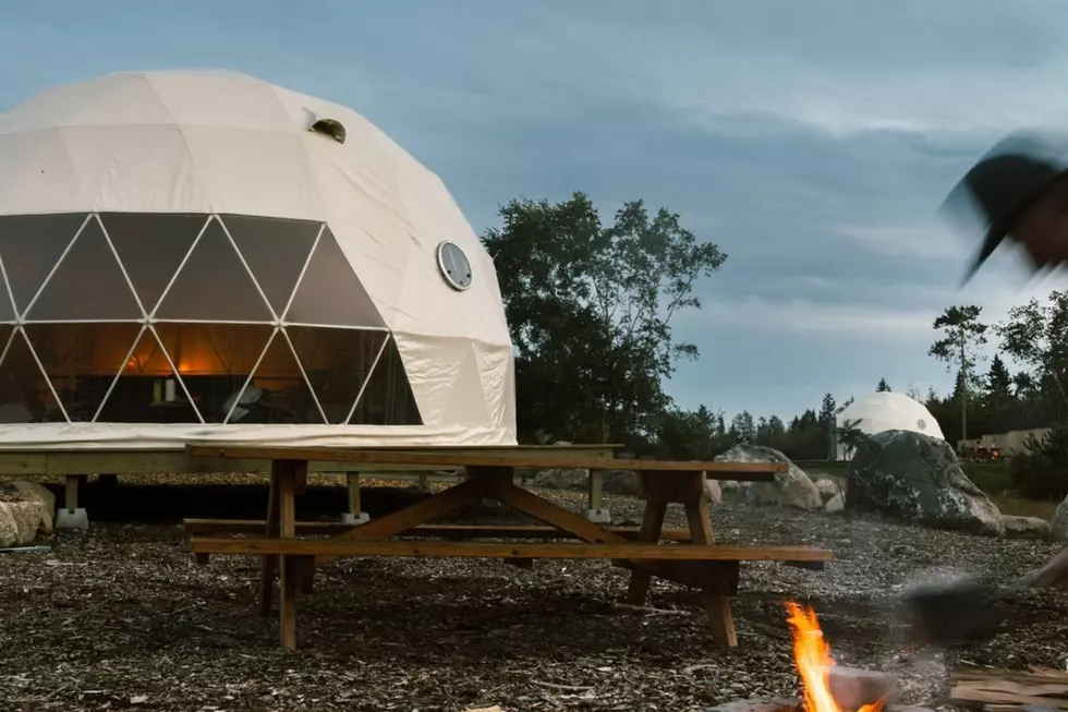 A New Maine Glamping Spot With Cozy Futuristic Domes, Amazing Views, A Sauna And Mini Golf